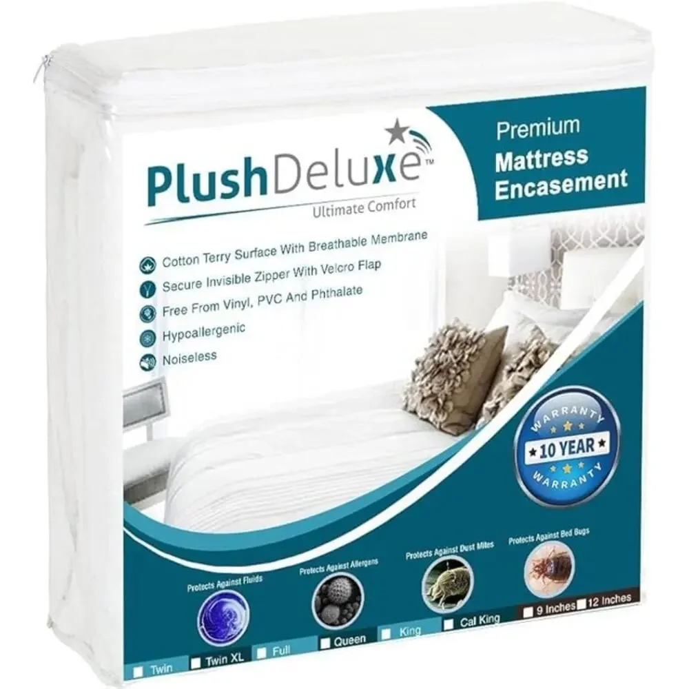 Twin-XL 39X80 Size Mattress Encasement  Waterproof  Terry Fabric 12-15